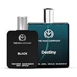 The Man Company EDT Perfume Gift Set | Black 50ml & Destiny 100ml | Valentine Gift Set For Husband, Boyfriend