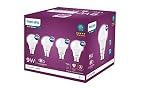 Philips Ace Saver 9 Watt LED Bulb, Base B22 (Cool Day Light), Pack of 4