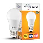 Wipro Garnet 5W LED Bulb for Home & Office |Warm White (2700K) | E27 Base|220 degree Light coverage |4Kv Surge Protection |400V High Voltage Protection |Energy Efficient | Pack of 1