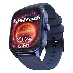 Fastrack Astor FS1 Pro Smart Watch, 1.97″ AMOLED Display, Bluetooth Calling, 100+ Sports Modes, SpO2 & Heart Rate Monitoring, Women’s Health, IP68, Up to 5 Days Battery, Functional Crown (Blue)