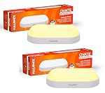 Halonix Polycarbonate Ovate 20W Yellow Wall Lamp Outdoor Led Bulkhead | Waterproof Outdoor Light | IP65 | Outdoor Waterproof Light for Garden and Bathroom (Warm White, Pack of 2), Warranty-2 Years
