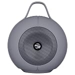 ZEBRONICS Sound POD 30 Portable Bluetooth Speaker, 12 Watts, Upto 8 Hours Playback, Passive Radiator, BTv5.3 | mSD | TWS | Splash Proof, RGB LED, Carry Handle, Deep Bass (Gray)