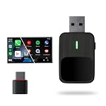 Lifelong 2-in-1 Wireless CarPlay & Android Auto Adapter | Dual Phone Connection, Plug & Play USB Type-A to C, iOS & Android Compatibility, Support OEM Controls |Stick Cast – Bluetooth 5.4 & WiFi 6