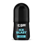 Beardo Ice Blast Perfume Roll-On, 50ml for Men | Long-Lasting Menthol Freshness with Musk & Woody Notes | Perfumed Antiperspirant for Odour Protection | No Sweat, Cooling Effect, All-Day Freshness
