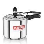 Judge by Prestige 3L Classic Stainless Steel Pressure Cooker (Inner lid)|Gas & Induction Compatible |Sturdy Handles