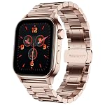 Fire-Boltt Rise Luxe Bluetooth Calling Smart Watch, 1.85âHD Display,AI Outfit Watch Face, 2 Looks in 1 Watch, Extra Straps at â¹99, 120+ Sports Modes, Metal Smartwatch for Men & Women (Rose Gold)
