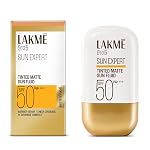 Lakme Sun Expert Tinted Dry Matte Sunscreen Fluid SPF 50+ PA++++ | 1% Ceramide Complex for Skin Barrier Repair | Sheer Coverage Foundation Like Finish â Bronze (50ml)