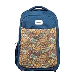 F Gear Ryto Black 35L School Backpack with 3 Spacious Compartments, 1 Front Pocket & Side Bottle Holder, Airflow Padded Back, Lightweight & Durable Bag for School, Tuition, Travel and Work