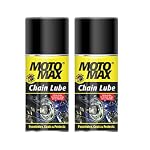 Motomax Chain Lube Aerosol Spray 100 ml, Pack of 2 |Provides Lubrication and corrosion protection of Chain & sprockets for Bikes, Motorbikes, Cars| Avoid Sling Off & Prevent Chain breakage