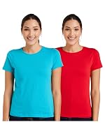 Symbol Women Cotton Stretch Regular Fit Round Neck Half Sleeve T-Shirt (Available in Plus Sizes)