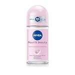 NIVEA Pearl and Beauty 50ml Deo Underarm Roll On | With Pearl Extracts & Avocado Oil | 72 H Long Lasting Floral Scent | 0% Alcohol and Dermat Approved | For Women