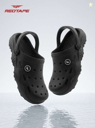 RED TAPE Men Clogs Sandal (Black , 6)