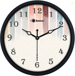 BOSCO Analog 20 cm X 20 cm Wall Clock (Multicolor, With Glass, St...mo
