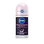 NIVEA Women Pearl & Beauty Roll On Deodorant, Underarm Deodorant with 72H Active Odour Protection, Long-Lasting Floral Fragrance, Underarm Roll On for Fresh, Beautiful Underarms, 0% Alcohol, 50 ml