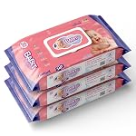 Babit Baby Wipes 50 pcs each (Pack Of 3) | Gentle Cleansing for Newborn & Kids | Hydrates, Soothes & Prevents Rashes | Soft Wet Wipes for Baby & Adults