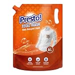 Presto! Total Wash Matic Detergent Liquid | 6 Litres| Removes Tough Stains | Gentle On Fabrics | Refreshing Fragrance | Liquid Detergent For Washing Machine & Hand Wash