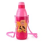 CELLO Puro Steel-X Kids Zee 900 Water Bottle, 700ml Dark Pink | Water Bottle | Leakproof | Cold Insulation | Pack of 1