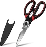 Carrot – Kitchen Scissor for General Use, Heavy Duty Kitchen Raptor Meat Shears, Cooking Scissors, Stainless Steel Multi-Function Scissors for Food, Chicken, Poultry, Fish, Pizza, Herbs (PACK OF 1)