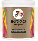Indigo Metallic Emulsion Platinum Series â Sparkling Metallic Texture Wall Paint | Water-Based | Anti-Fungal & Algae Resistant | Interior & Exterior Use | 10 L Maroon