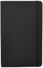 AmazonBasics Classic Notebook, Squared – (130mm x 210mm) – 240 pages (Black)