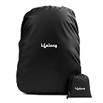 Lifelong Rain Cover for Backpack – Waterproof Dustproof Rain Cover Bag with Elastic Adjustable – Travel Accessories Bag Cover – Suitable for All Bag Sizes Upto 65Ltrs Rain Cover Bag (Black)