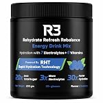 Instant Electrolyte Powder Mix | 500 mg Sodium 2:1 Na:K | 7 Electrolytes Na K Mg Ca Cl Zn SO4 | Fast Dissolve Drink | Workout Hydration & Sustained Boost | Blueberry Flavour | 30+ servings/7.5 Ltr | 200 g