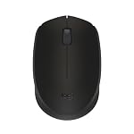 Logitech B170 USB Mouse,12-Months Battery Life, Ambidextrous, PC/Mac/Laptop – Black