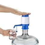 Suzec H2O Hand Press Manual Water Pump Dispenser for 20 Litre Drinking Bottle Can for Home Office Outdoor (Support All Brand Bottles), Blue