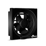 RR Signature Vento Deluxe 150 MM Exhaust Fan For Kitchen, Bathroom with Strong Air Suction, Rust Proof Body and Dust Protection Shutters (Black), 3 Year Warranty