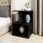 Solimo Uno Engineered Wood Wenge Finish Contemporary Bedside Table (Brown)