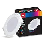 Havells Polycarbonate Luna 6W Downlight for Junction Box Round | Colour – Amber |3 inch Cutout, 22mm Height | High Voltage Protection Upto 4KV | Pack of 1