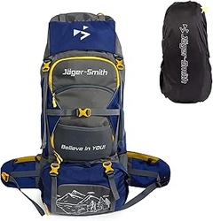 70L Rucksack Bag for Men & Women with Rain Cover, Large Water Resistan