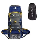 Jager-Smith 70L Rucksack Bag for Men & Women with Rain Cover, Large Water Resistant Trekking Hiking Bag Travel Backpack, 3 Year Warranty