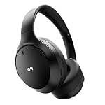 GOBOULT Q Over Ear Bluetooth Headphones with 70H Playtime, 40mm Bass Drivers, Zenâ¢ ENC Mic, Type-C Fast Charging, 4 EQ Modes, Made in India, IPX5 Headphones Wireless with mic (Jet Black)
