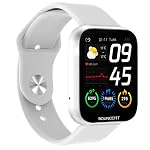 Bouncefit M I D116 Fitness Band Smart Watch for Men, Women, Boys, Girls, Kids â Single Touch Interface, Water Resistant, Workout Modes, Quick Charge Sports Smartwatch â White