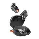Skullcandy Sesh ANC Active True Wireless Bluetooth Earbuds with 4Mic Active Noise Cancellation,48Hr Battery,IP67 Waterproof Sports Earbuds,Multipoint Pairing,Google Fast Pair,Spotify TapâBlack/Orange