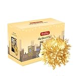 DesiDiyaÂ® 35 Feet Long LED Power Pixel Serial String Light, 360 Degree Light in Bulb | Copper Led Pixel String Light for Home Decoration,Diwali,Christmas(Warm White) Pack of 1