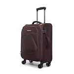 Verage Falcon 59 cm Soft-Sided Cabin Size Carry-On Expandable Suitcase 360 Spinner Luggage Trolley Bag with Anti-Theft Zippers (VRFLC9-20-BB)
