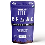 Cocosutra RELAX Sugar-Free Drinking Chocolate with Melatonin & Ashwagandha | Sleep Aid | Non-Habit Forming | Keto Friendly | Ages 14+ | 200g | 10 Servings