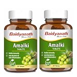 Baidyanath Ayurved Amlaki (Amla) 60 Tablets (Pack of 2) – Natural Health Booster for Enhanced Hair, Skin, Digestive Health, Metabolism Support and Sugar Level Management