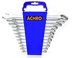 ACHRO Open End 12 pcs Long Combination Spanner Set | Wrench Set/Spanner Set Tools Kit/Tools Kit for Home Use and Professional Spanners (12 Piece)