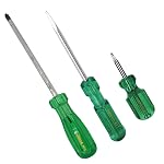 TAPARIA, 3 PC SET, 1 x POKER SCREWDRIVER, 1 x 2 IN 1 STUBBY SCREWDRIVERS & 1 X HEXAGONAL SCREWDRIVER, (871, 974, H905). Used for Industrial app, DIY, Electricals, Professional and Home use.