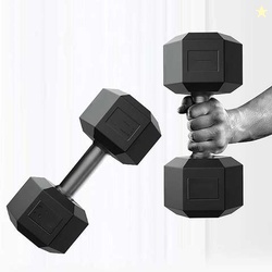 AMAN FIT PVC Set 3KG X 2 PCS, 1 Pair , Hex , Home Gym Fixed Weigh...mo