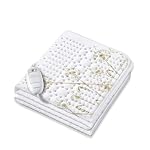Beurer German Engineering UB 33 Electric Underblanket for Single Bed I German Engineering I 3 Temperature Settings I Printed Cotton Top I Overheat Protection I Illuminated Controls I Machine Washable 30Â°C I OEKO-TEX Certified I 3-Year Warranty