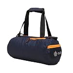 Cult 20 Litre Gym/Duffle Bag for Men & Women â Water Resistant Travel Bag with Spacious Main Compartment, Side Mesh Pocket, Adjustable Shoulder Strap & Durable Zippers – Navy Orange