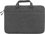 hirTa Delta 17.3 inch Laptop Sleeve Case Cover with Front Pockets Lightweight Compatible for Most HP Envy/Pavilion/Omen, Acer Predator/Aspire, Dell Inspiron/G3 G7 17, Lenovo Ideapad – Denim Grey