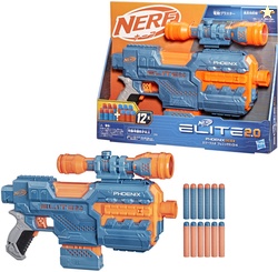 Nerf Elite 2.0 Phoenix CS-6 Motorized Blaster,6-Dart Clip,Scope,Incl.