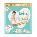 Pampers Premium Care Pant Style Baby Diapers XL 36 Count | No Marks Design | Voted Indiaâs #1 Softest Diaper | All in 1 diaper with 360 Cottony Softness