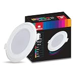 Havells Polycarbonate Luna 6W Downlight for Junction Box Round | Colour – Blue |3 inch Cutout, 22mm Height | High Voltage Protection Upto 4KV | Pack of 1