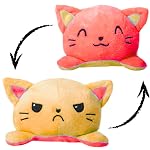 Mini Steps Reversible Cat Plush Toy for Kids | Ultra-Soft & Washable Stuffed Animal for Toddlers | Cute Flip Soft Toy for Girls & Boys | Non-Toxic Gift for Babies & Children